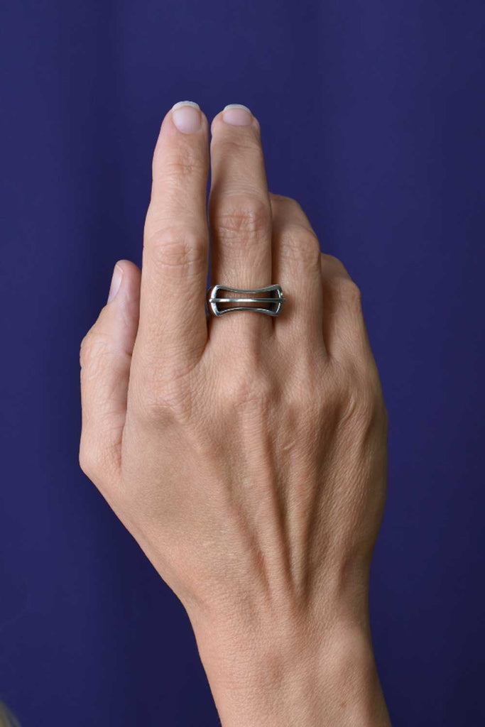sterling silver ring from Nikki Lorenz Designs