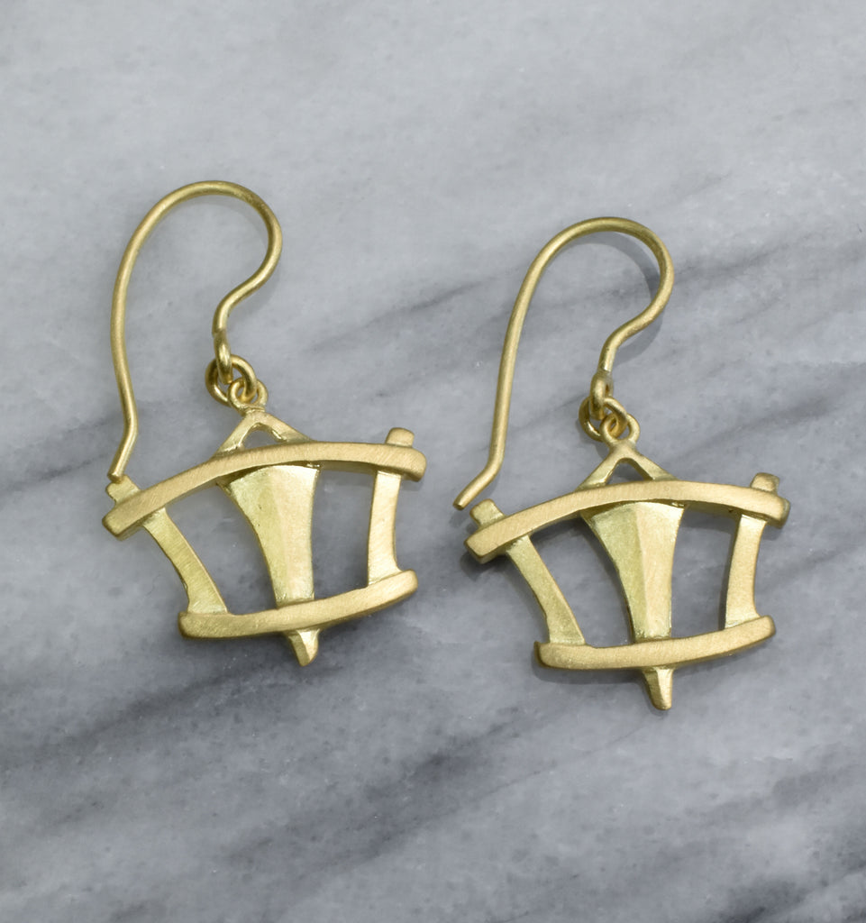 gold earrings perfect for everyday from Nikki Lorenz designs