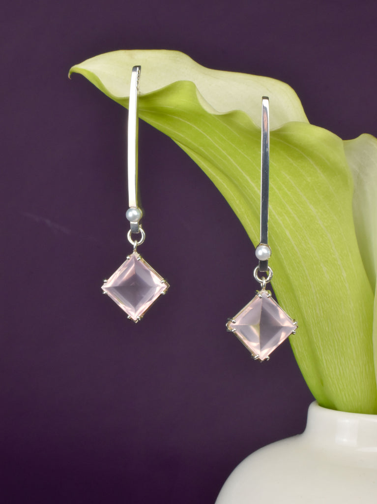 everyday earrings with geometric shapes Nikki Lorenz Designs