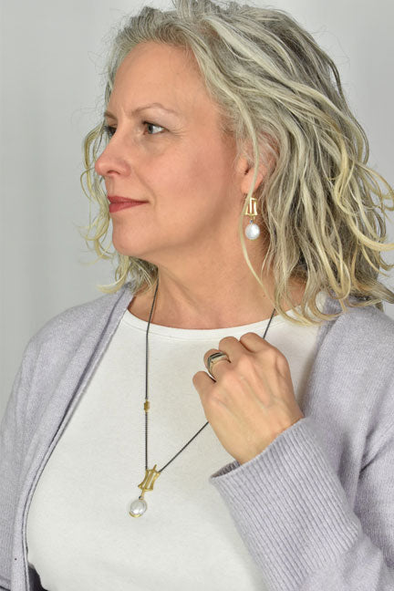 gold, silver and pearl jewelry from Nikki Lorenz Designs
