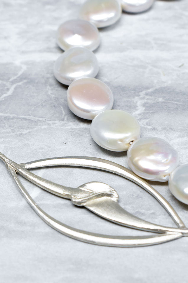 silver and pearl jewelry from Nikki Lorenz Designs
