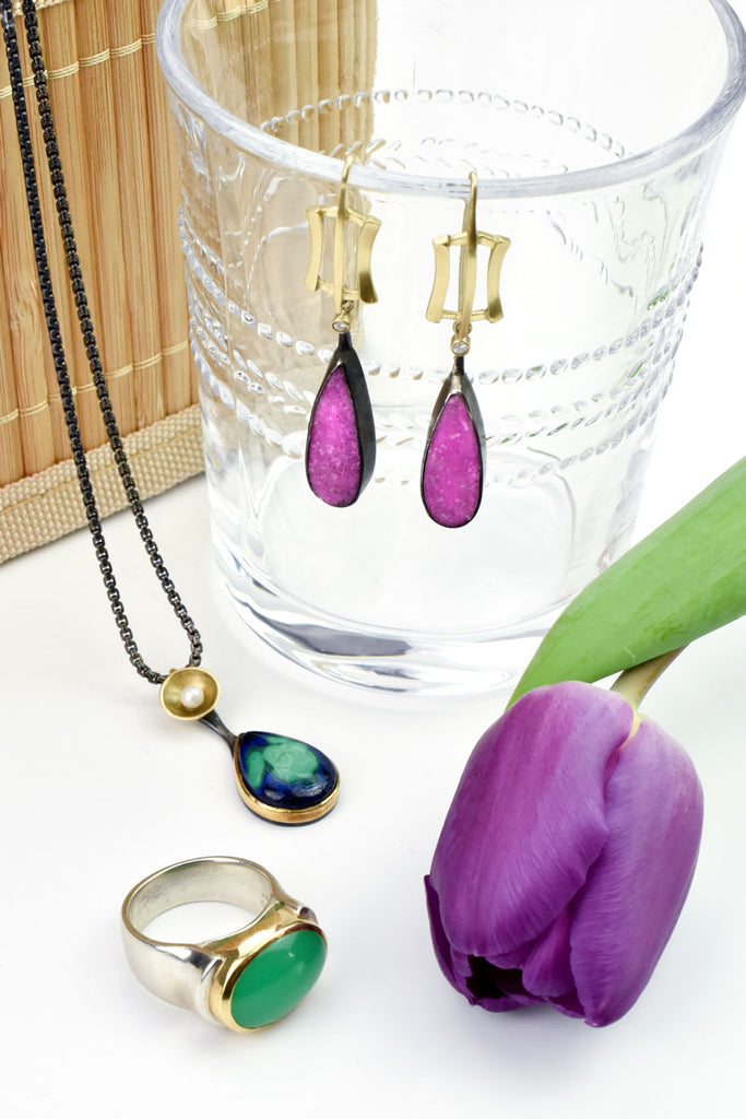 unique silver, gold and gemstone jewelry from Nikki Lorenz Designs