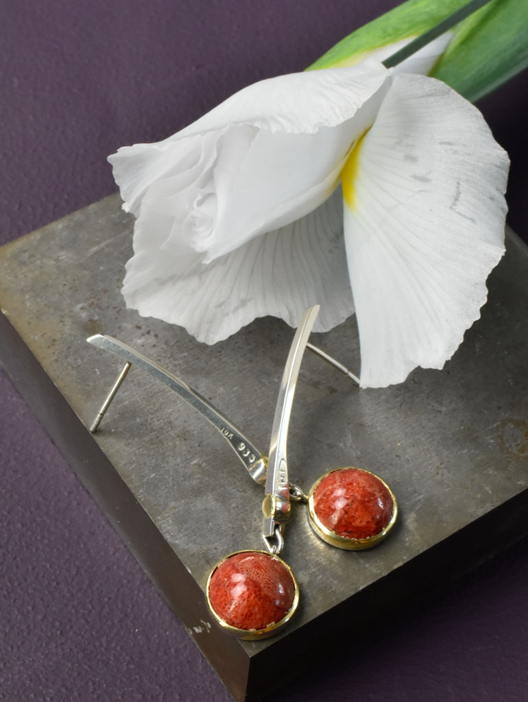 Minimal AND Bold Earrings with a Burst of Red!