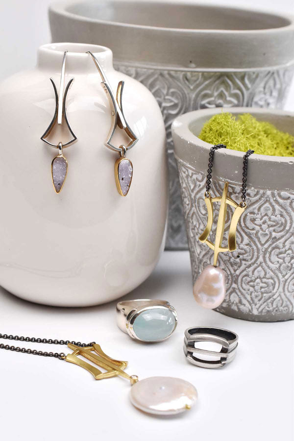 gold silver and gemstone jewelry from Nikki Lorenz Designs