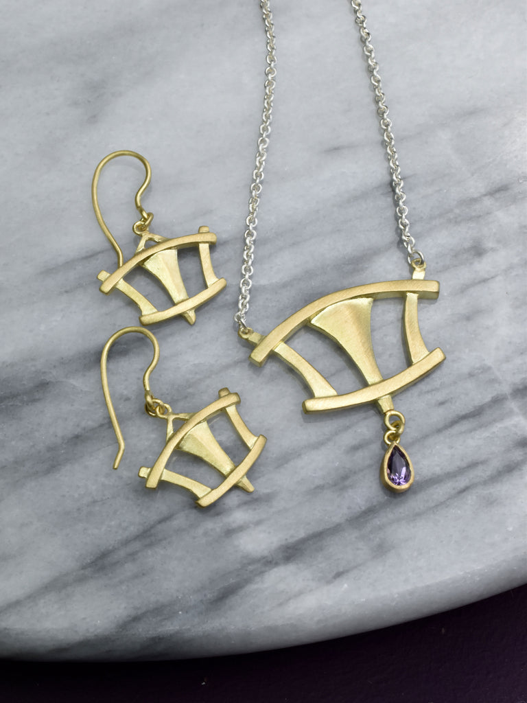 distinctive gold earrings and necklaces to bring luxury to your everyday from Nikki Lorenz Designs
