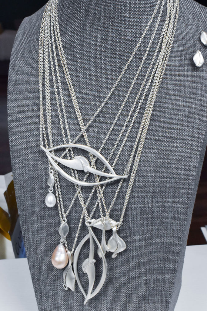 silver necklaces from Nikki Lorenz Designs
